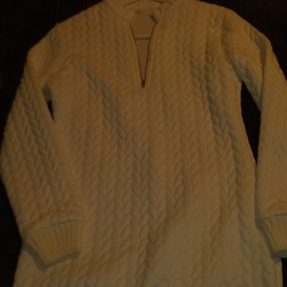 Just above the knee medium  sweater dress.